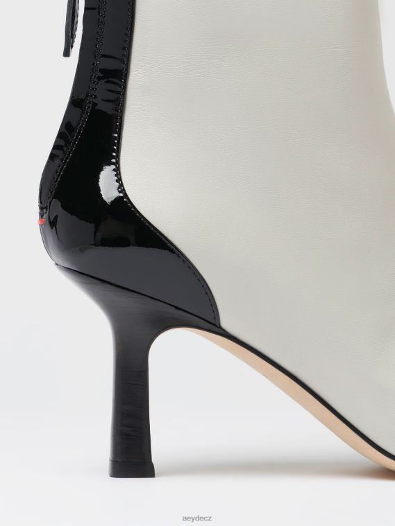 obuv 46J8D271 křída/černé tele/patent Aeyde lilie